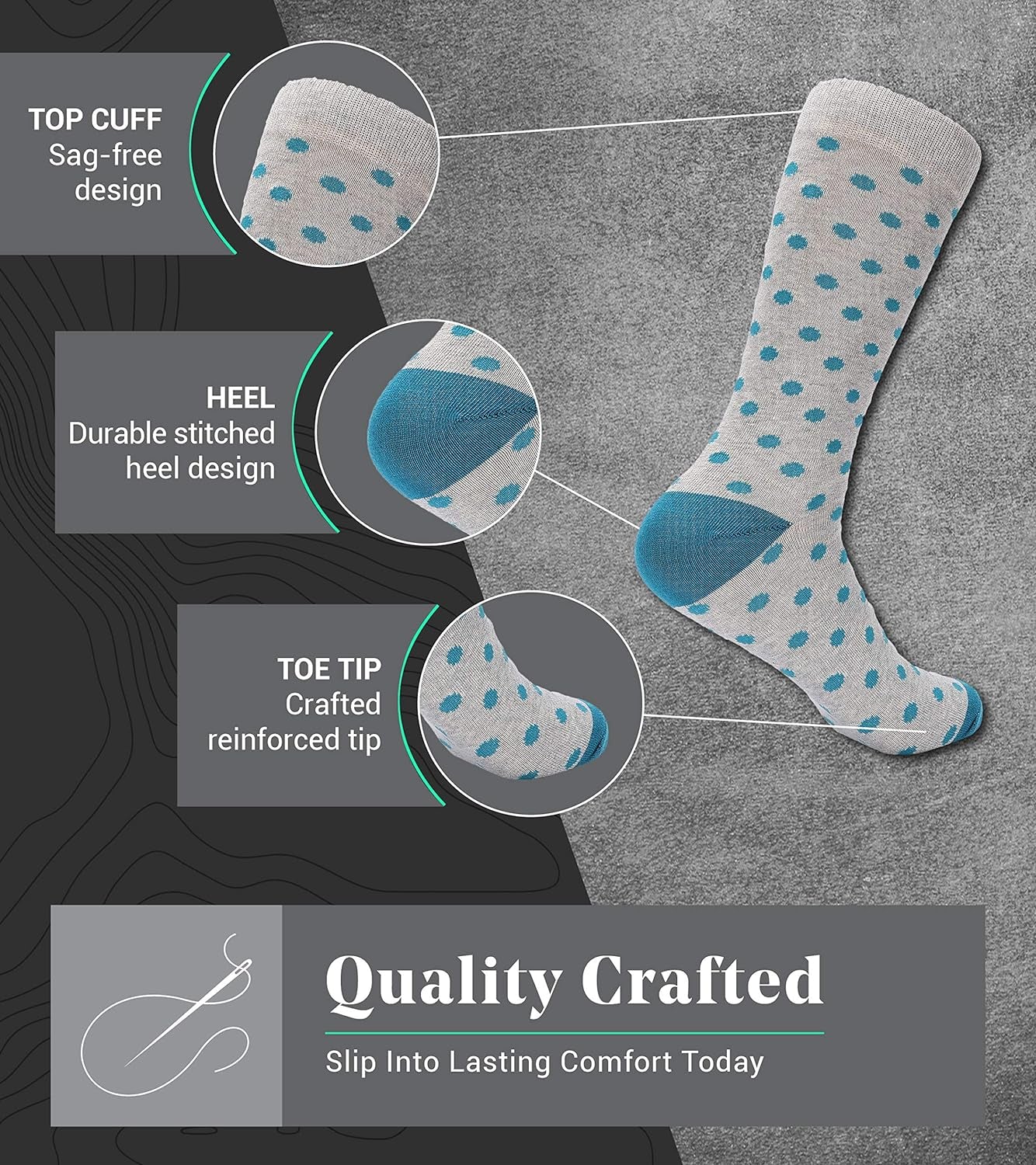 Marino Men'S Dress Socks - Colorful Funky Socks for Men - Cotton Fashion Patterned Socks - 12 Pack