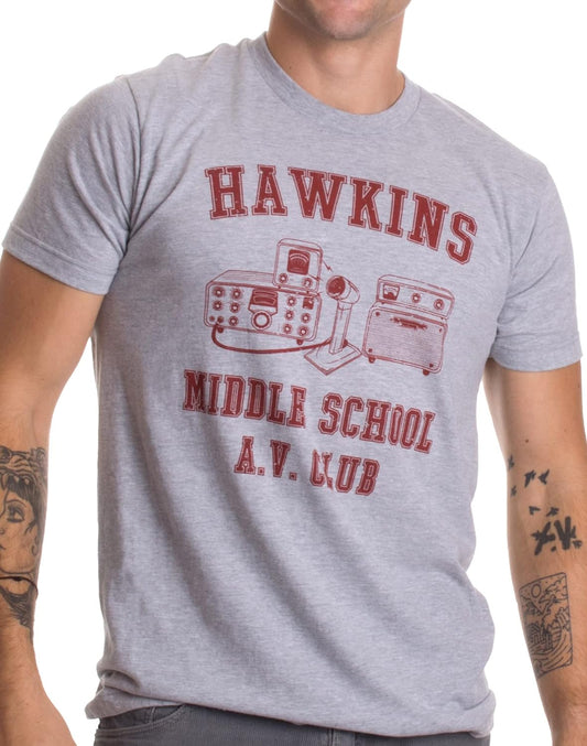 Hawkins Middle School A.V. Club | Vintage Style 80S Costume AV Hawkin T-Shirt