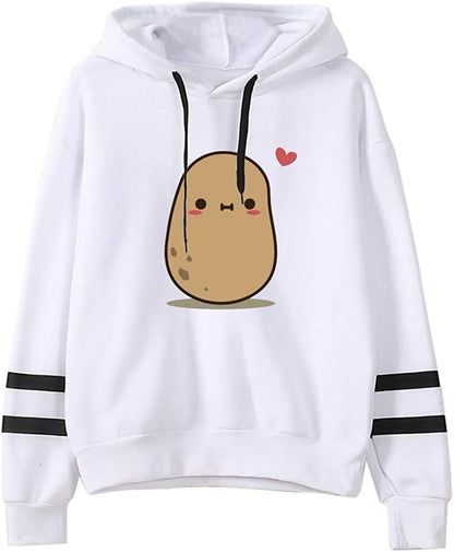 Teen Girls Hooded Sweatshirt Womens Long Sleeve Cute Hoodies Pullover Tops