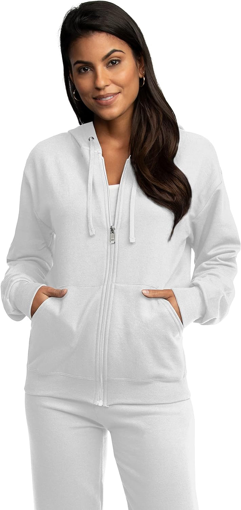 Unisex Adult Eversoft Fleece Full Zip Hoodie Sweatshirt